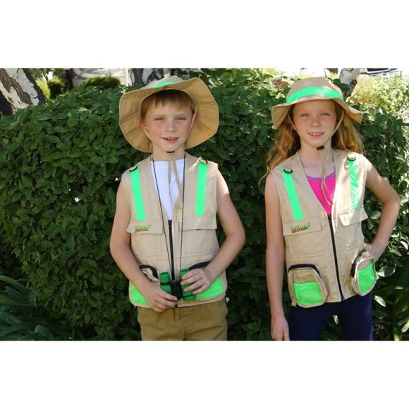 S/M Combination Set: 1 Tan Cargo Vest for Kids wit - Picture 8 of 10